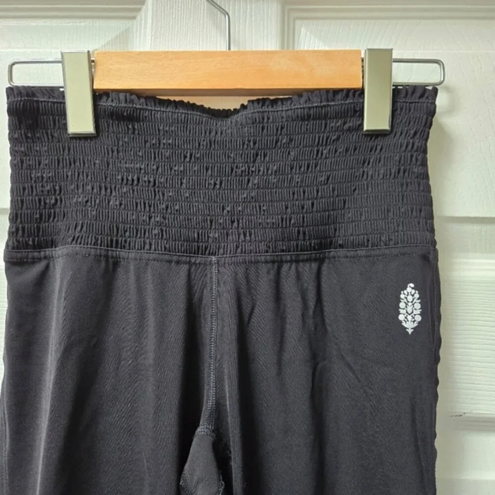 Free People Movement FP Black Ruched Waist Leggings - Picture 3 of 8